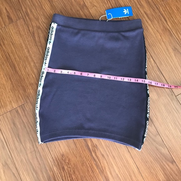 ADIDAS Originals RYV Bodycon Ribbed Mini Skirt Medium NWT - Picture 7 of 8